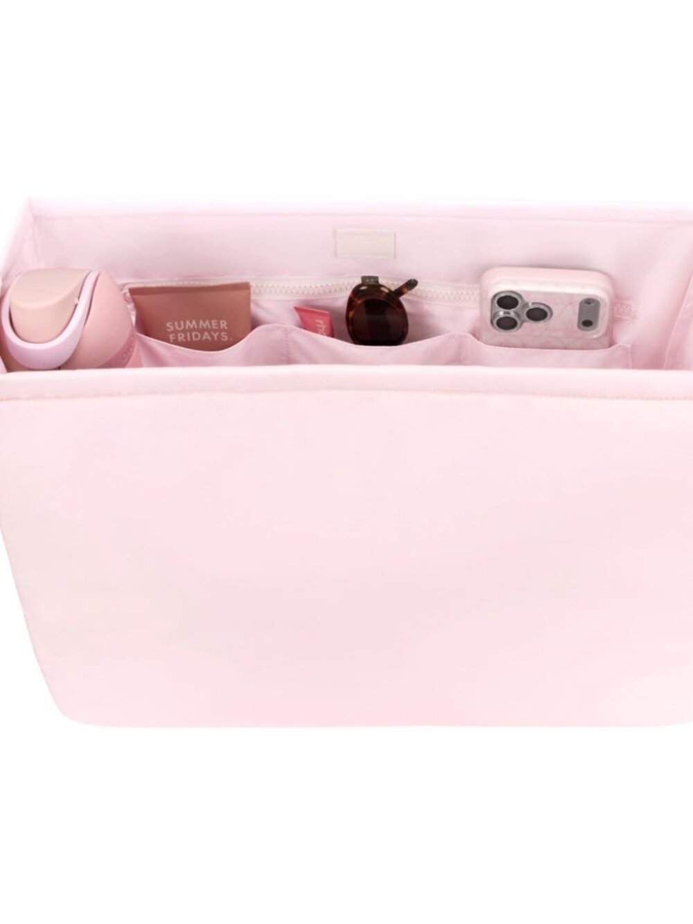 Case-Mate Jelly Tote Organizer Insert Pink Laptop Sleeve Multi Pocket NWT